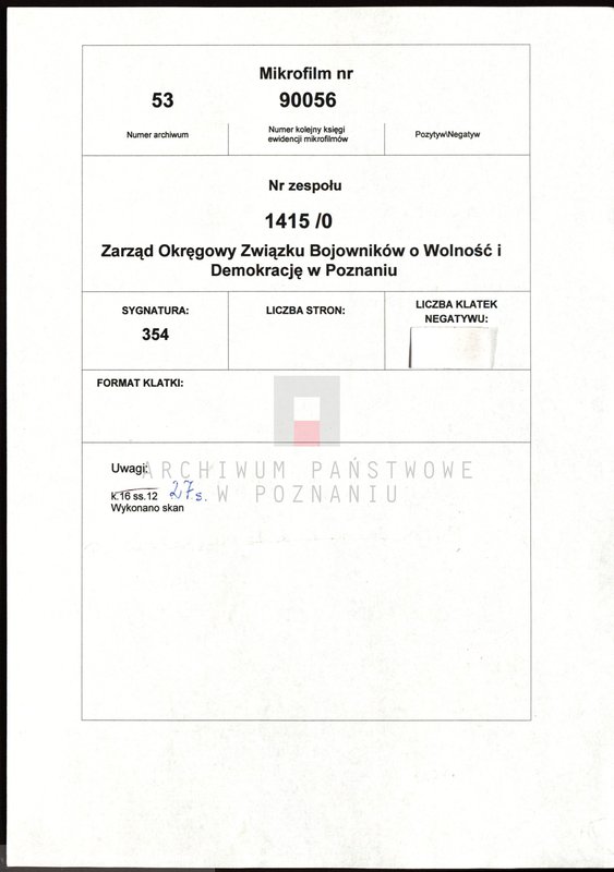 Obraz 2 z jednostki "Relacje i wspomnienia dotyczące powstania wielkopolskiego: 1. Białośliwie, powiat Wyrzysk, województwo bydgoskie, 2. Biskupice Ołoboczne, powiat Ostrów Wielkopolski, województwo poznańskie, 3. Budzyń, powiat Chodzież, województwo poznańskie, 4. Buk, powiat Nowy Tomyśl, województwo poznańskie. Zdjęcie: s.12. - fotografia relacjonującego."