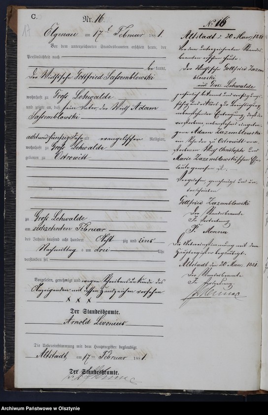 image.from.unit.number "Sterbe-Neben-Register Nr 1 - 70"