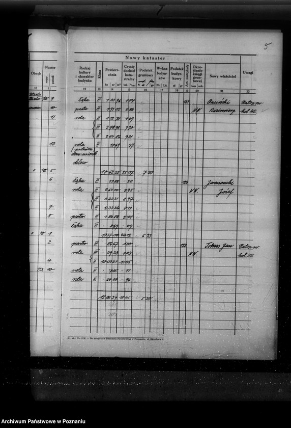 Obraz 9 z jednostki "Ostateczny plan dzielczy i nowy kataster majątku Wyrza i Białowieża powiatu wyrzyskiego"