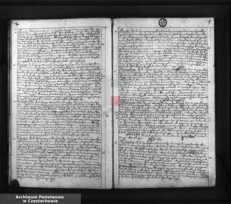 image.from.unit.number "Księga akt stanu cywilnego urodzenia, ślubów i zejścia Parafii Truskolasy, w powiecie częstochowskim, województwie kaliskim z roku 1823"