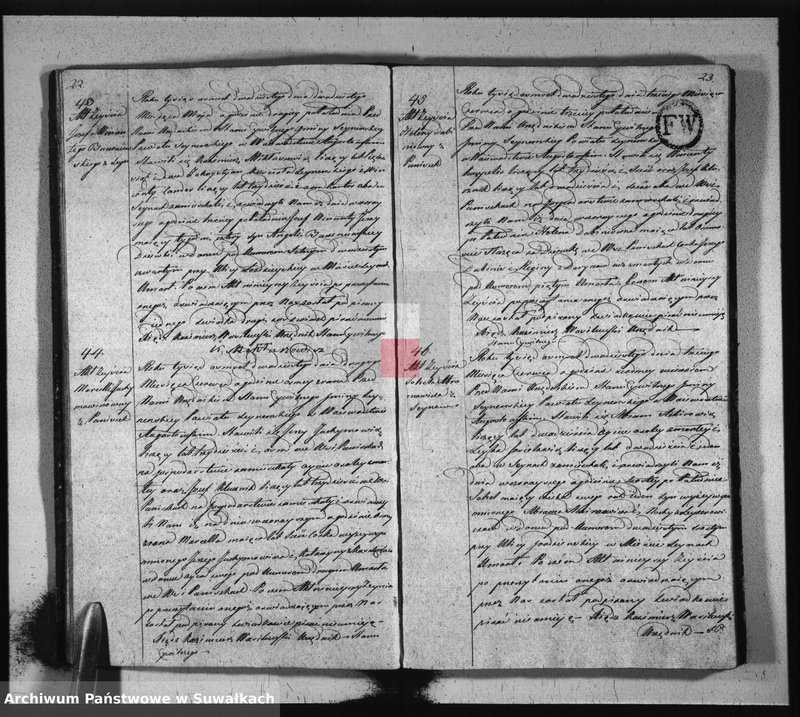 image.from.unit.number "Akta zeszłych stanu cywilnego gminy seyneńskiey od 1-go stycznia 1820 roku."