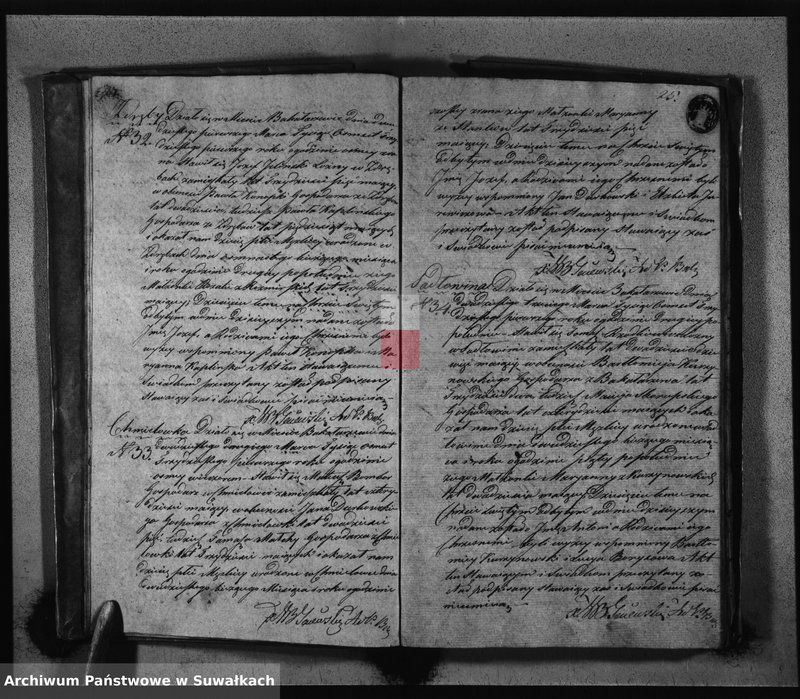 image.from.unit.number "Księga Duplikat zamykająca w sobie Akta Urodzonych Zaślubionych i Zejscia z Roku 1831"