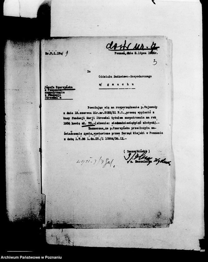 Obraz 6 z jednostki "/Fundacja Marii Stroedel/ zaopatrzenie"