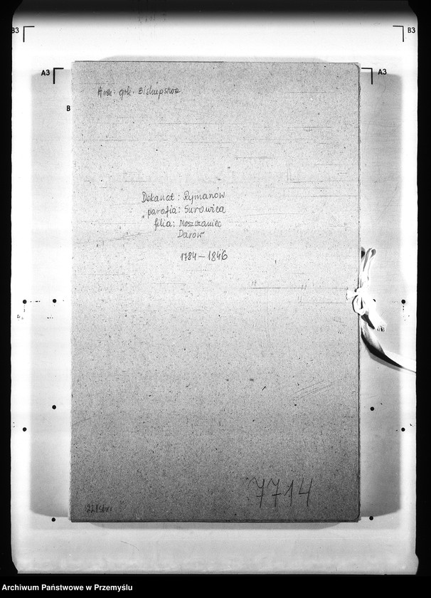 image.from.unit.number "[Kopie ksiąg metrykalnych parafii Surowica z filiami Darów, Moszczaniec (dekanat Rymanów)]"