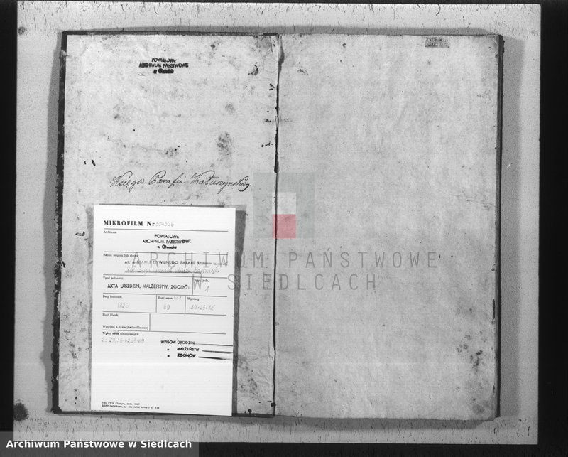 image.from.team "Akta stanu cywilnego parafii rzymskokatolickiej w Kałuszynie powiat Mińsk Mazowiecki"