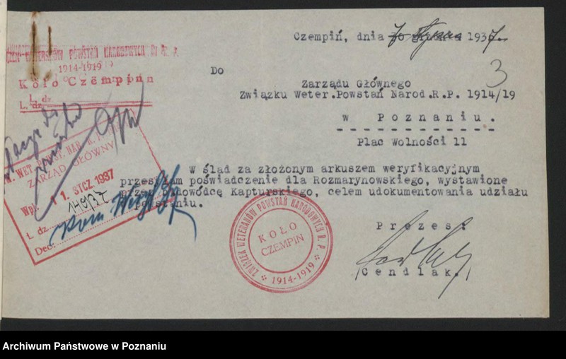 Obraz 5 z jednostki "Czempiń, powiat Kościan akta koła."