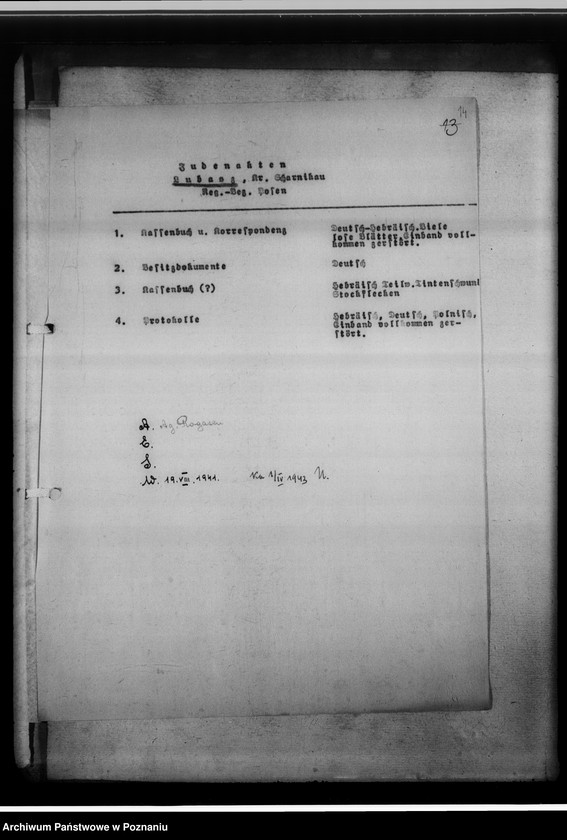 Obraz 18 z jednostki "Personenstandsregister der Judengemeinde /[owiaty: czarnkowski, obornicki, szamotulski]"