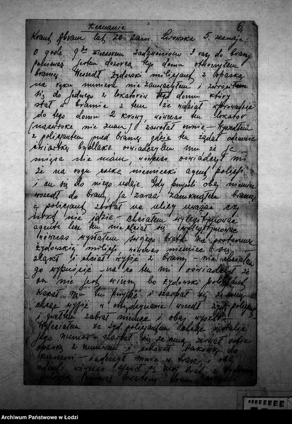 Obraz 9 z jednostki "[Sprawy karne: zeznania, meldunki, oskarżenia]"