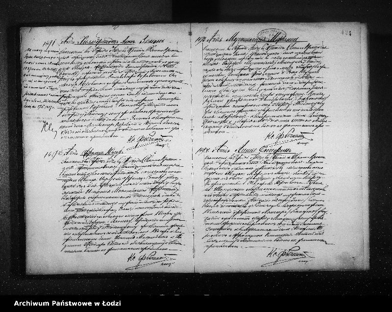 Obraz 18 z jednostki "Akta urodzeń tom II"