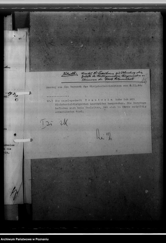 Obraz 17 z jednostki "Dr. Trautwein - Bügermeister und Kämmerer in Posen"