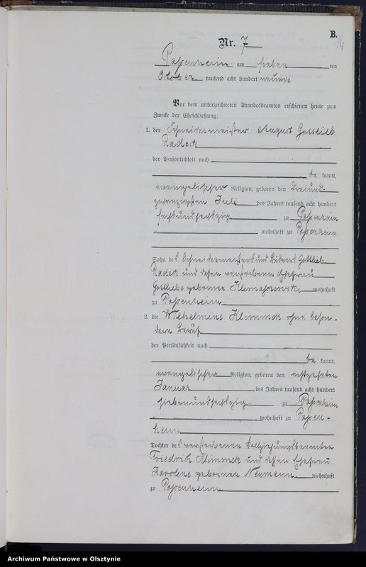 image.from.unit.number "Heiraths-Haupt-Register Nr 1 - 11"