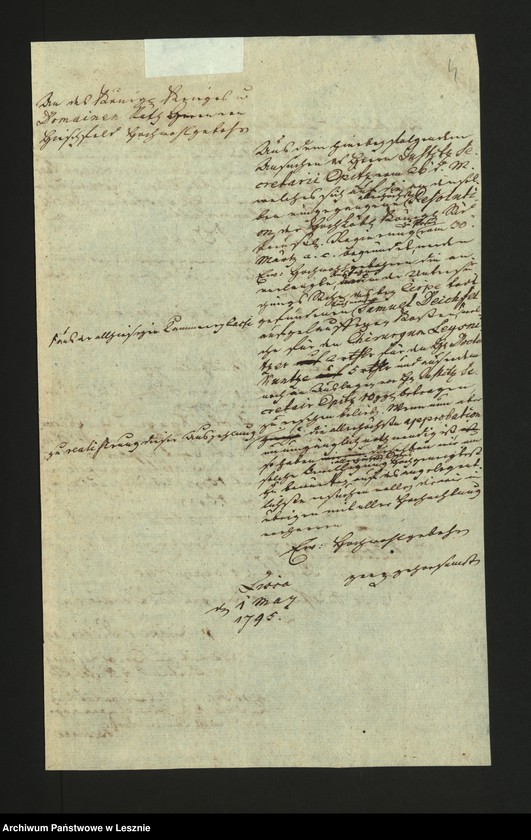 Obraz 6 z jednostki "[Requisition des Justizers opitz zu Lissa betr. Untersuchungskosten]"