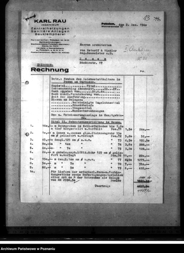 Obraz 17 z jednostki "Dienstwohngebäude des Reichsstatthalters Posen - nad jeziorem Góreckim"