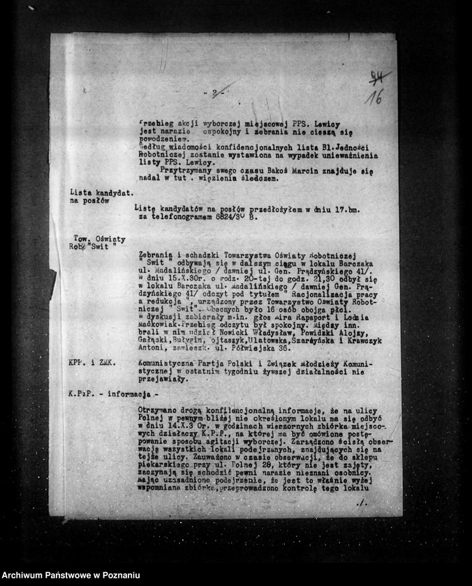 Obraz 20 z jednostki "Sprawozdania sytuacyjne tygodniowe za czas od 3 października do 31 października 1930 r. /nr 49-52/"