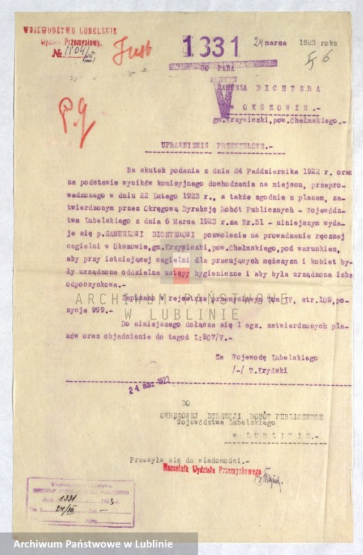 image.from.unit.number "[Projekt cegielni S. Dichtera w Okszowie, pow. chełmski]"