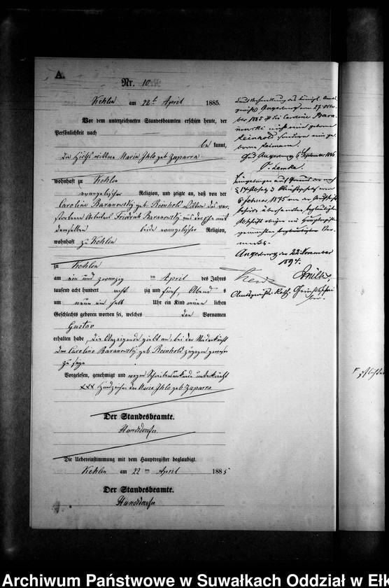 image.from.unit.number "Geburts-Neben-Register des Preussischen Standes-Amtes Kehlen Kreis Angerburg"