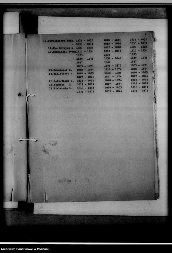 Obraz 7 z jednostki "Kreissippenamt Kosten [Kościan, wykaz ksiąg kościelnych parafii ewangelickich, katolickich, stanu cywilnego oraz duplikatów]"