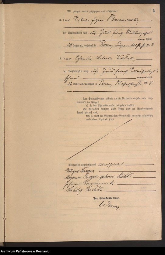 Obraz 6 z jednostki "Księga miejscowa małżeństw tom II [Rejestr główny małżeństw]"