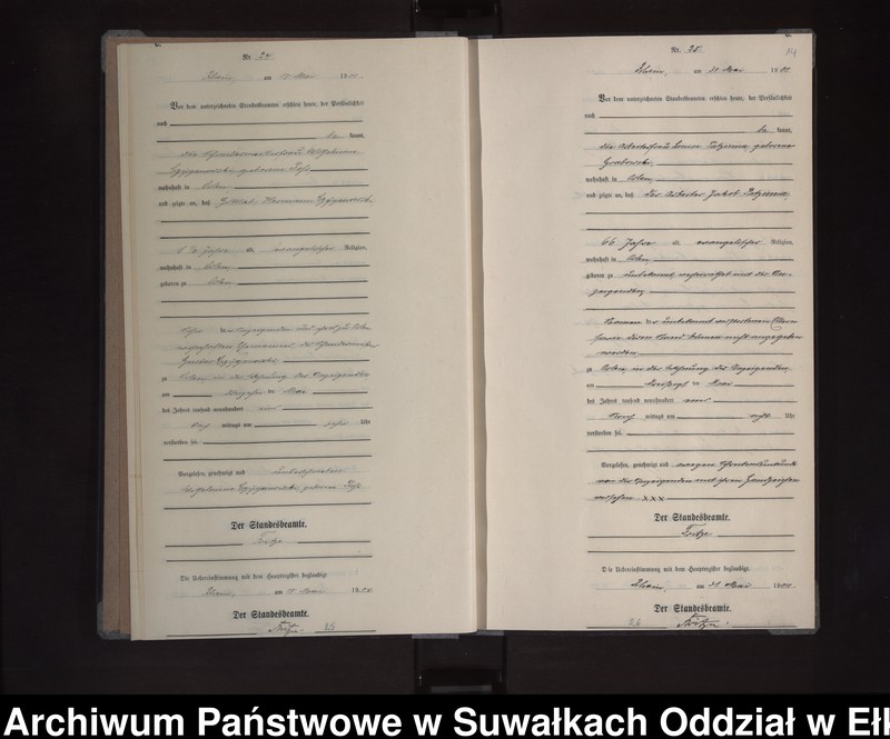 image.from.unit.number "Sterbe-Neben-Register des Königlichen Preussischen Standes-Amtes Orlen Kreis Loetzen"