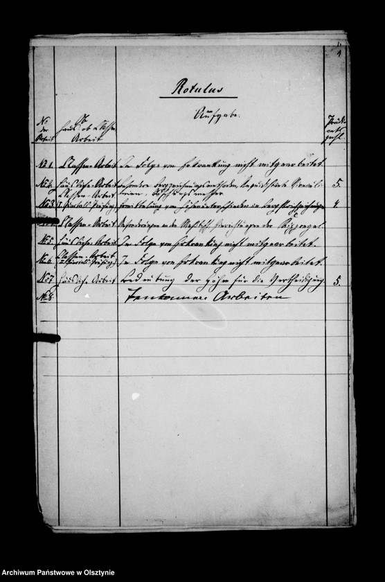 image.from.unit.number "Haus- u. Kalssenarbeiten. Abt. B. Terrain- Lehre, Gf. Lehndorff, Portepeefähnrich im neuen Drag. Kassel. Rgt. 3"