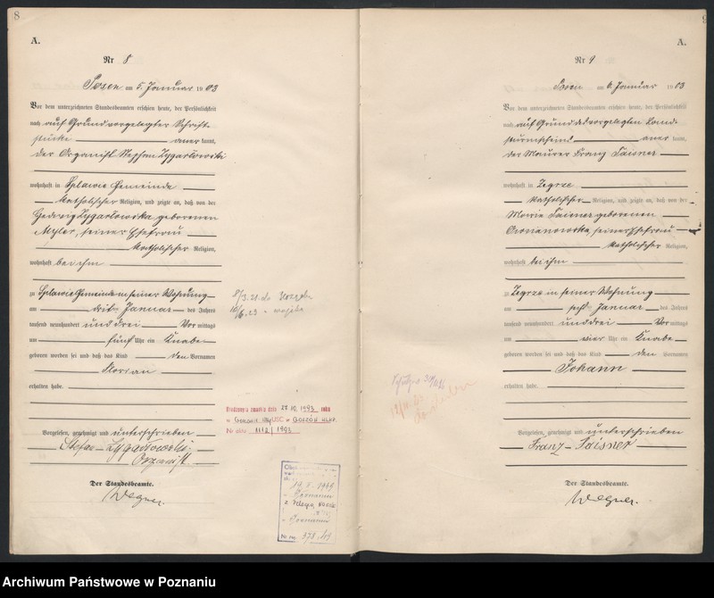 Obraz 7 z jednostki "Księga urodzeń tom I"