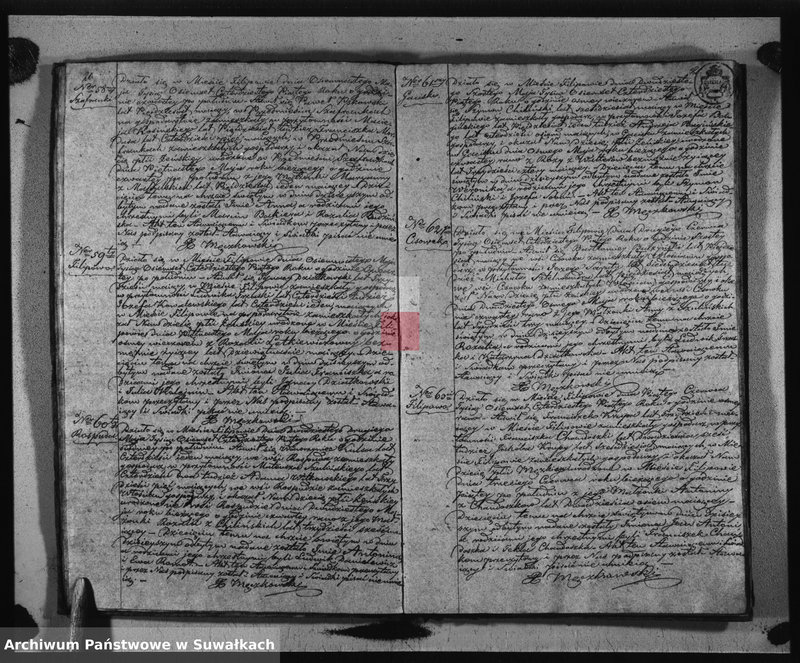 image.from.unit.number "Duplikat Urodzonych, Zaślubionych i Zejscia Parafii Filipowskiej za rok 1845"