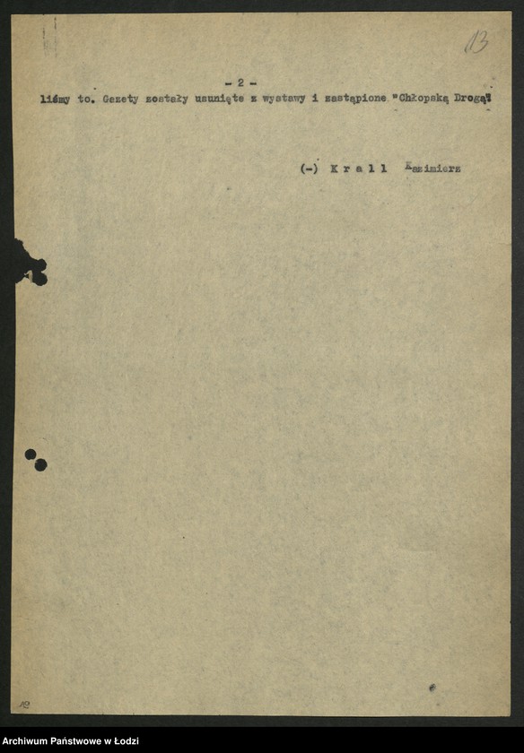 Obraz 15 z jednostki "Kolportaż - sprawozdania instruktora [wojewódzkiego] z wyjazdów w teren"