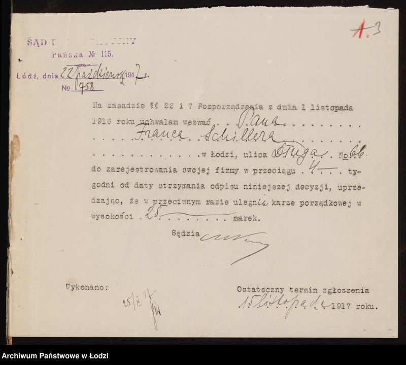 Obraz 5 z jednostki "Franc Schiller- magazyn bielizny i fartuchów"