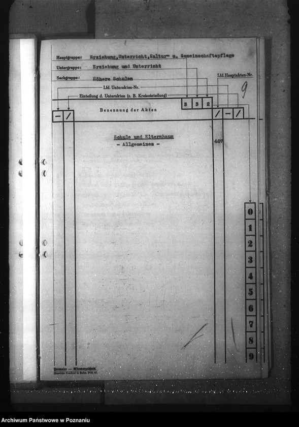 Obraz 13 z jednostki "Aktenplan der Heimoberschulen"