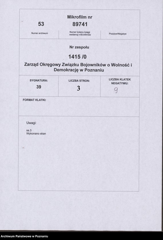 Obraz 15 z jednostki "Protokół z zebrania skarbników Oddziałów Powiatowych Związku Bojowników o Wolność i Demokrację i przewodniczących Powiatowych Komisji Rewizyjnych 5.Vll.1964 roku."