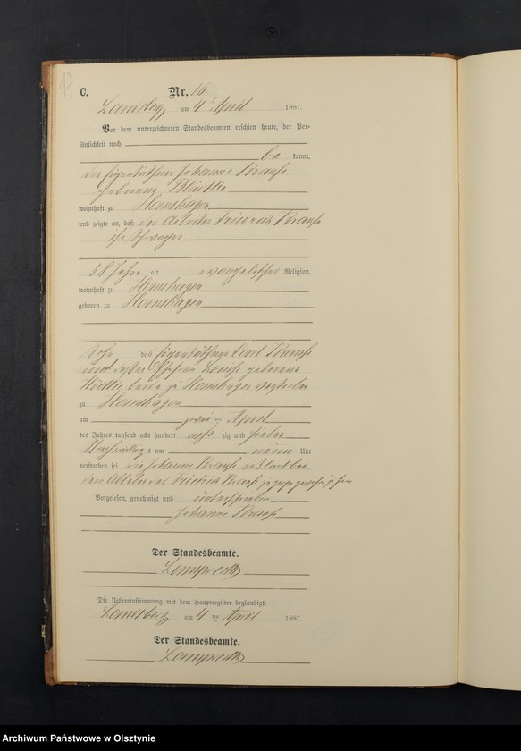 image.from.unit.number "Sterbe-Neben-Register Nr 1 - 87"