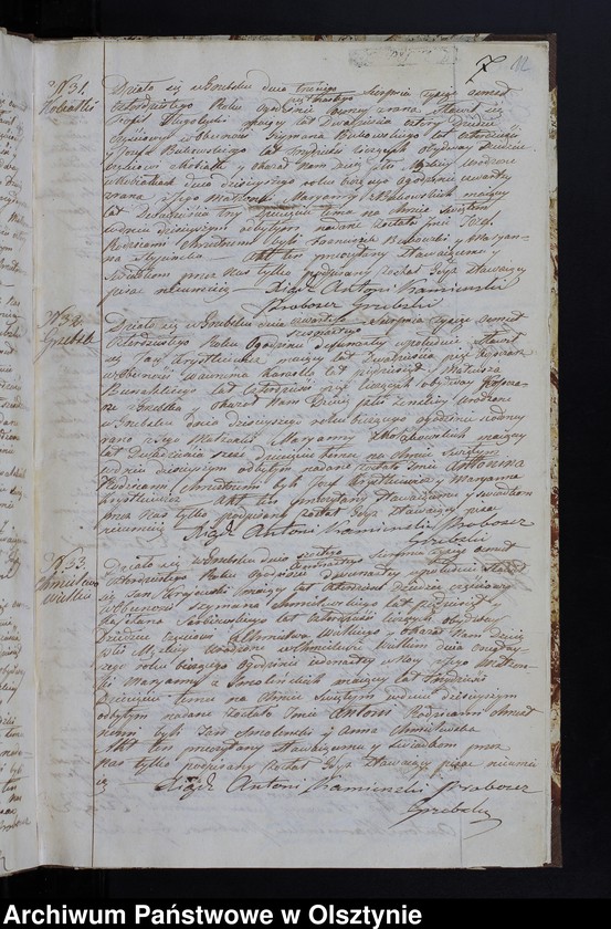 image.from.unit.number "Parafia Grzebsk Duplikat Akta Urodzenia, Zeńścia, Zaślubienia Rok 1840"