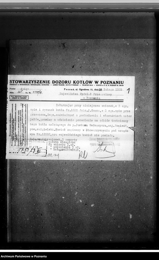 Obraz 6 z jednostki "Majętność Wonieść, pow śmigielski własność J. Wedemeyer nr woj. kotła 6265"