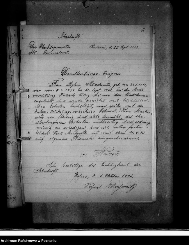 Obraz 13 z jednostki "Bewerbungen um Anstellung"