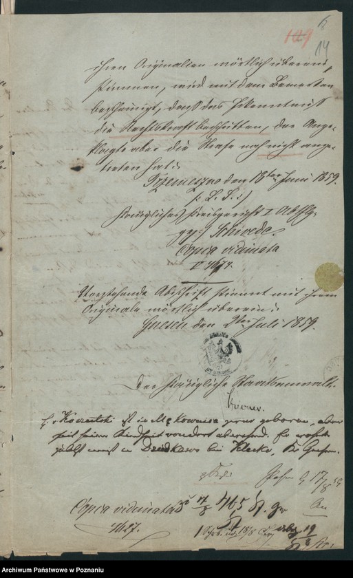 Obraz 19 z jednostki "A. betr. Familie von Koszutski"