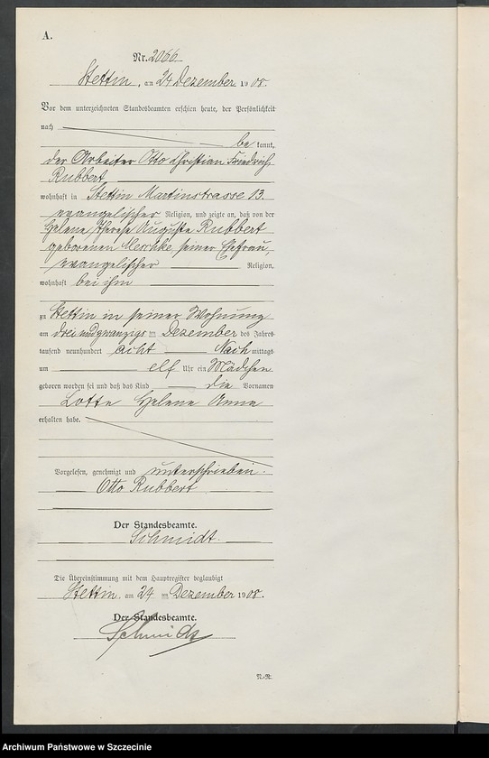 Obraz 4 z jednostki "Geburts-Register"