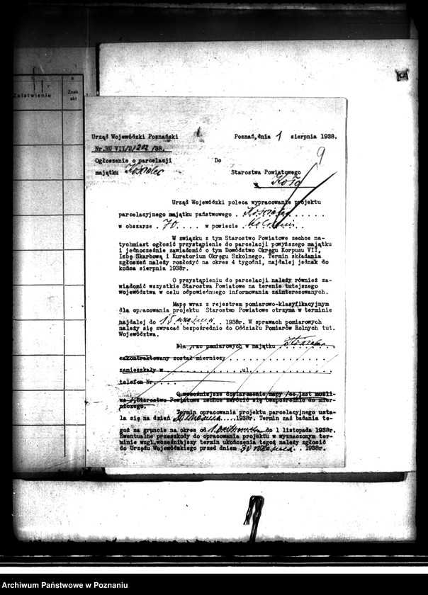 image.from.unit.number "Majątek Kościelec powiatu kaliskiego parcelacja"