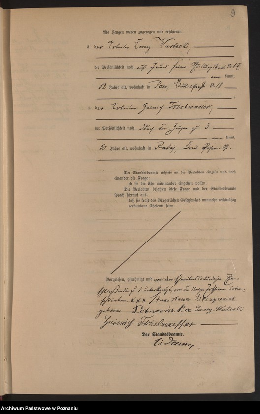 Obraz 11 z jednostki "Księga miejscowa małżeństw tom I [Rejestr główny małżeństw]"