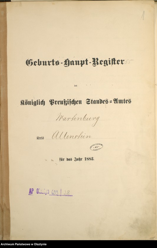 image.from.unit.number "Geburts-Haupt-Register Nr 1 - 254"