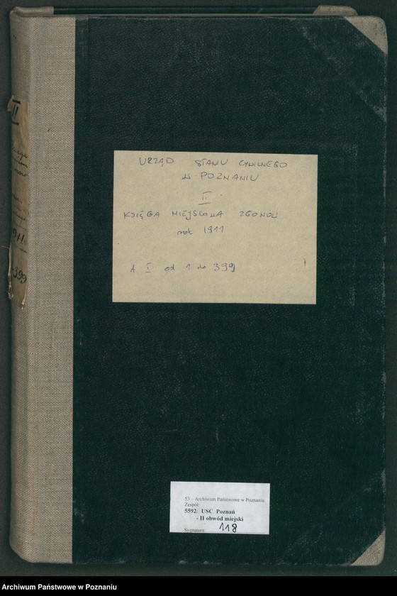 Obraz 2 z jednostki "Księga miejscowa zgonów tom I [Rejestr główny zgonów]"