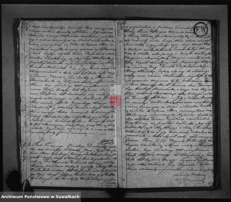 Obraz 7 z jednostki "Akta Zaślubionych Urzędnika Stanu Cywilnego Gminy Bakałarzewskiey Na Rok 1824-ty"