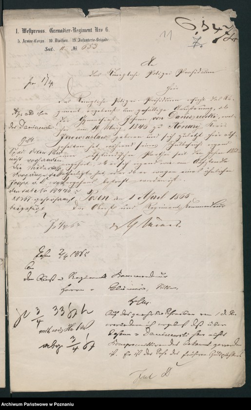 Obraz 16 z jednostki "A. betr. Josef von Daniszewski, Gutsbesitzer"