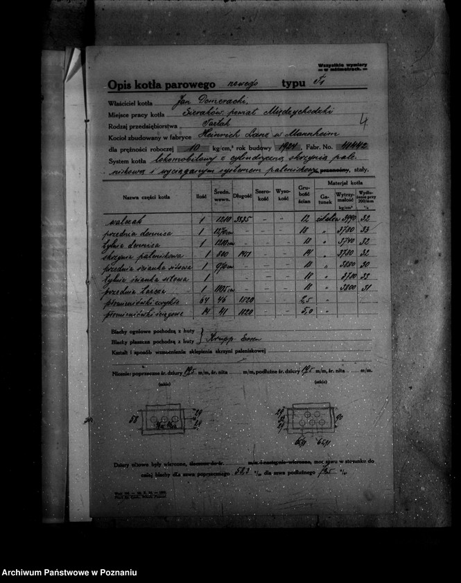 Obraz 8 z jednostki "Tartak J. Domerackiego w Miękówku powiat poznański nr woj. 5825"