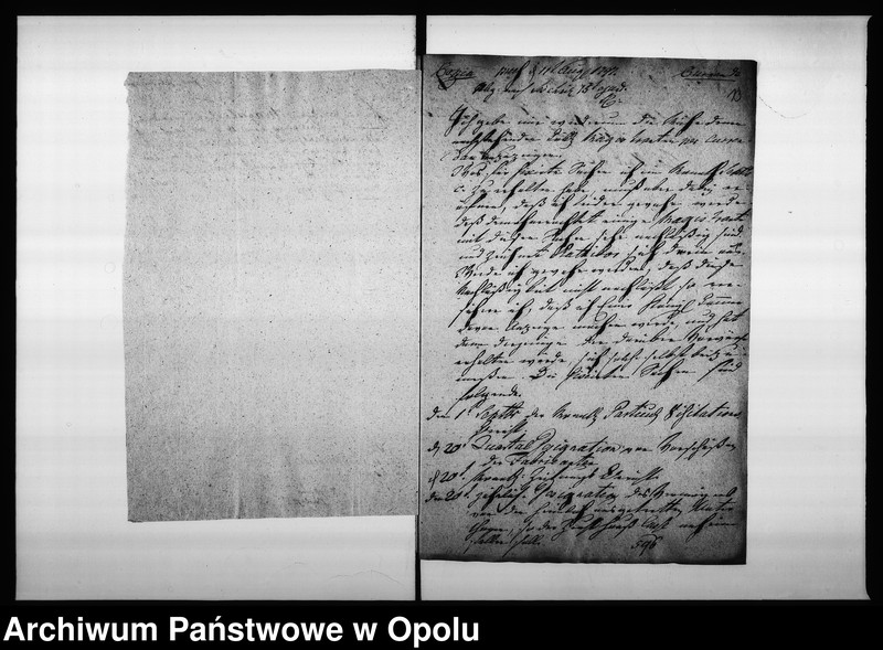 Obraz 15 z jednostki "Acta des Magistrats zu Oppeln von den Fixirten monatlichen Eingaben und der Termins Tabelle"