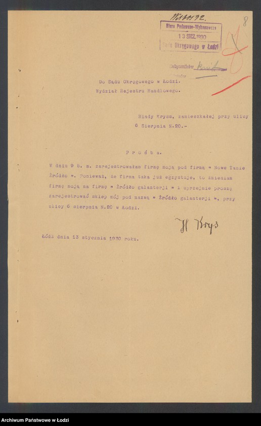 Obraz 10 z jednostki "Hinda Krys- sprzedaż galanterii i kapeluszy"