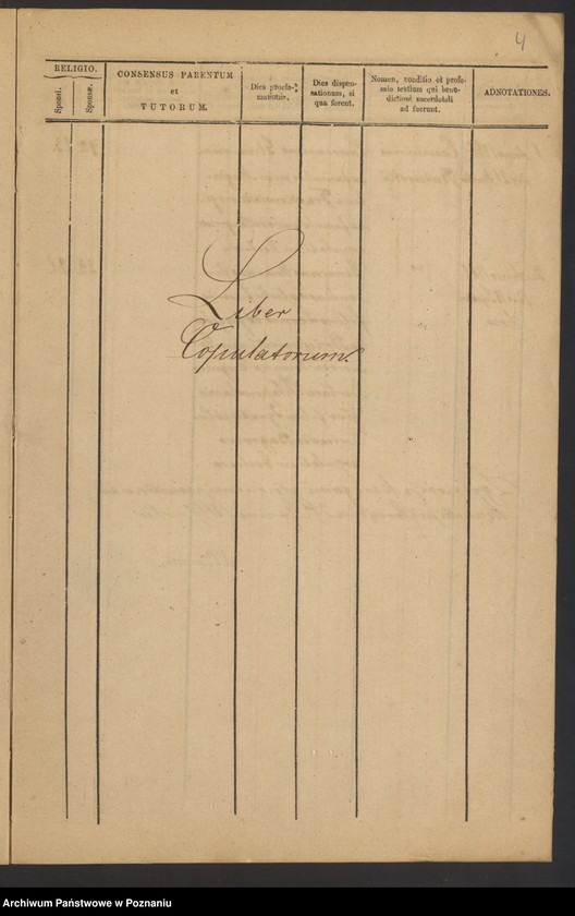Obraz 5 z jednostki "Liber baptisatorum, copulatorum et mortuorum"