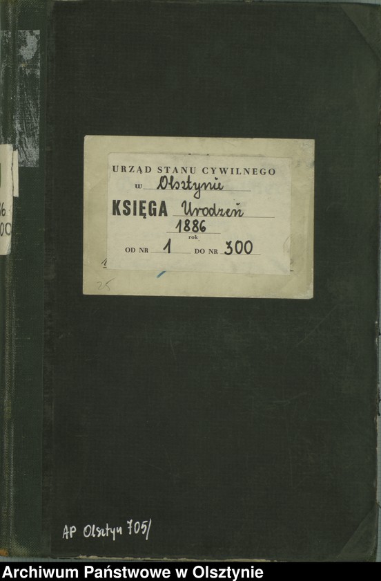 image.from.unit.number "Geburts-Haupt-Register Tom I,Nr 1 - 300"