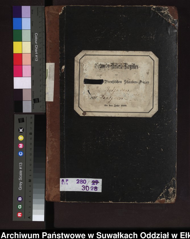 image.from.unit.number "Geburts-Neben-Register des Preussischen Standes-Amtes Rydzewen Kreis Loetzen"