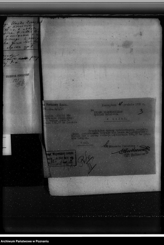 Obraz 7 z jednostki "Sprawa zmiany rodzaju użytków 180,87 ha gruntów leśnych w majątku Biskupiec-Wielki-Bór powiatu konińskiego dla celów gospodarstwa rolnego"