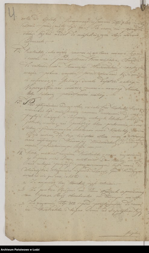 Obraz 7 z jednostki "Akta tyczące się zawierania kontraktów z fabrykantami o najem lokalów kosztem rządu wystawionych"